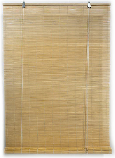 Woodware Στόρι Σκίασης Μπαμπού σε Καφέ Χρώμα Π100xΥ120εκ.