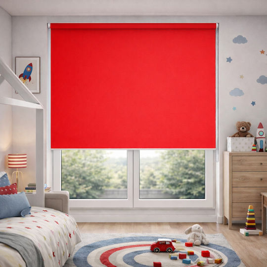 Partial Blackout Roller Shade P180xH180cm TPS-23814 Red