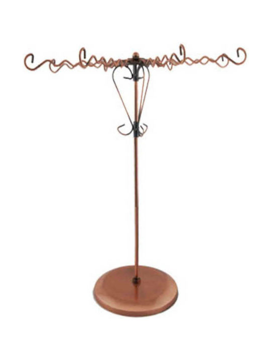 Tatu Moyo Metallic Bronze Jewellery Box Stand 26x26cm