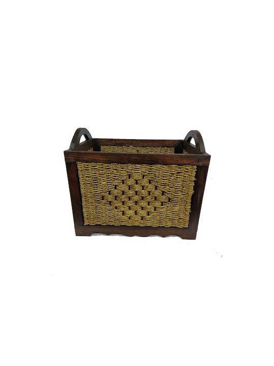 Wooden Decorative Basket 41x36x49cm