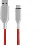 1m Regular USB 2.0 to micro USB Cable Red (21449)