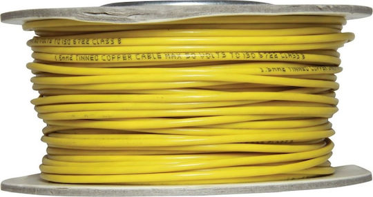 E-Sea Καλώδιο Ρεύματος με Διατομή 1x1.5mm² σε Κίτρινο Χρώμα 1m