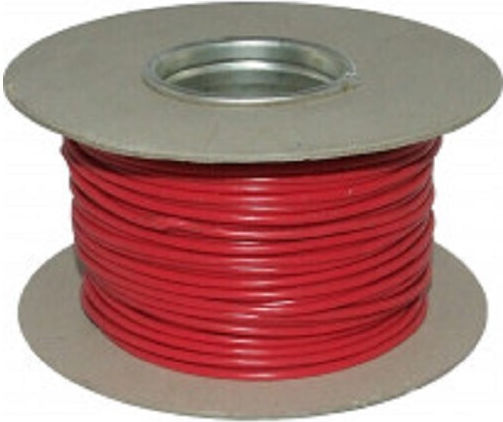 Power Cord with Cable Properties 1x2.5mm² in Red Colour 1m Flexible 85.002B