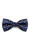 Papion din material textil Albastru