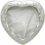 Tabletop Heart Shaped Wedding Crown Case White 28.5x30cm