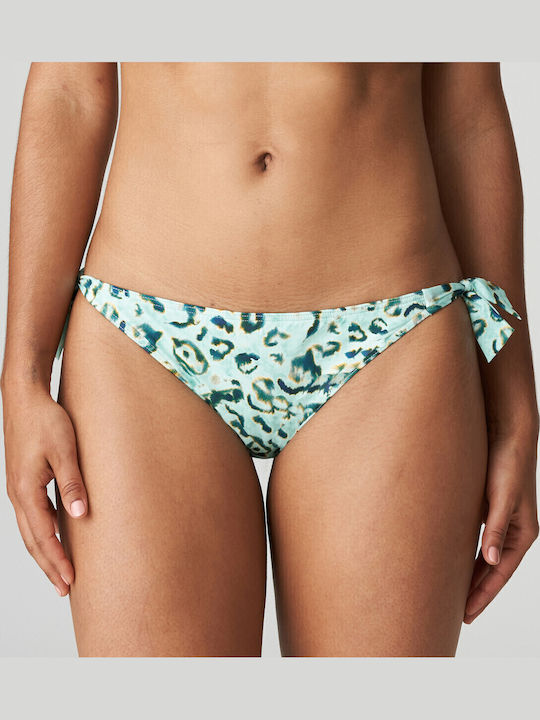 Bikini Slip with Ties Turquoise