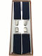 Hosenträger Monochrom Marineblau