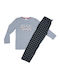 Vienetta Secret Set Top & Bottom Kids Winter Pyjamas Gray