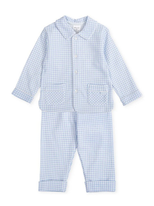 Tutto Piccolo Set Top & Bottom Kids Pyjamas Light Blue