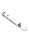 Steel Tie Clip Silver 4.5x0.5cm