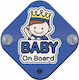 Koupakoupa Baby on Board Sign with Suction Cup Blue