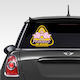 Baby an Bord Schild mit Aufkleber Princess Gelb