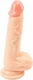Loving Joy Ρεαλιστικό Dildo με Όρχεις και Βεντούζα Flesh 19cm