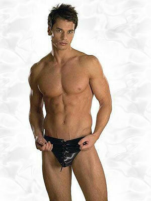 Herren Sexy Slip Schwarz