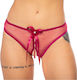 CottonHill Frauen Sexy Zeichenfolge offenem Schritt Burgundisch