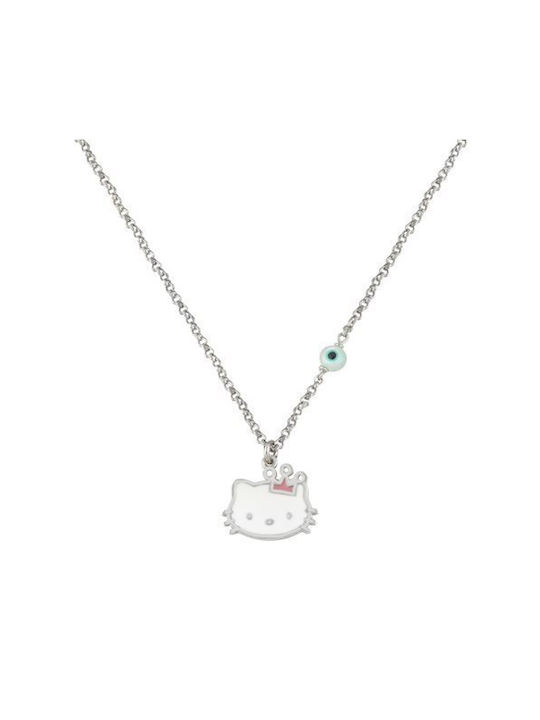 Silver Chain Kids Necklaces Hello Kitty AL13