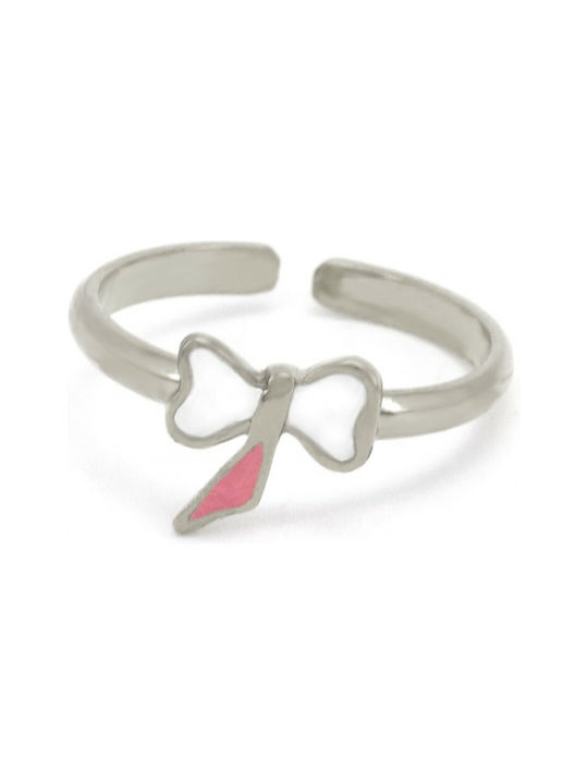 Bijou Box Kinder Ring mit Design Bogen Eröffnung aus Silber R20141547