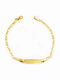 Kids Bracelet ID from Gold 14K with Stones