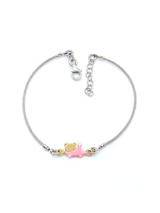 PS Silver Kids Silver Chain Bracelet for Girl