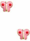 Hypoallergenic Children's Stud Earrings Butterflies Made of 14K Gold