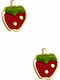 Strawberry Hypoallergenic Kids Earrings Studs Made of 9K Gold