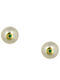 Gold Studs Kids Earrings with Stones 9K