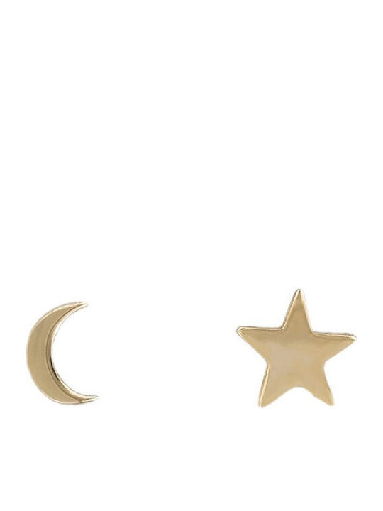 Детски Обеци Studs Звезди от Злато 14K