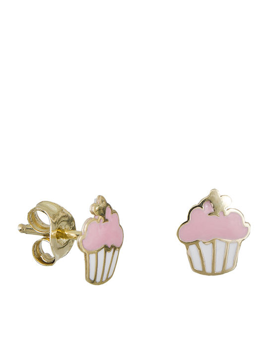 Kids Earrings Studs from Gold 9K