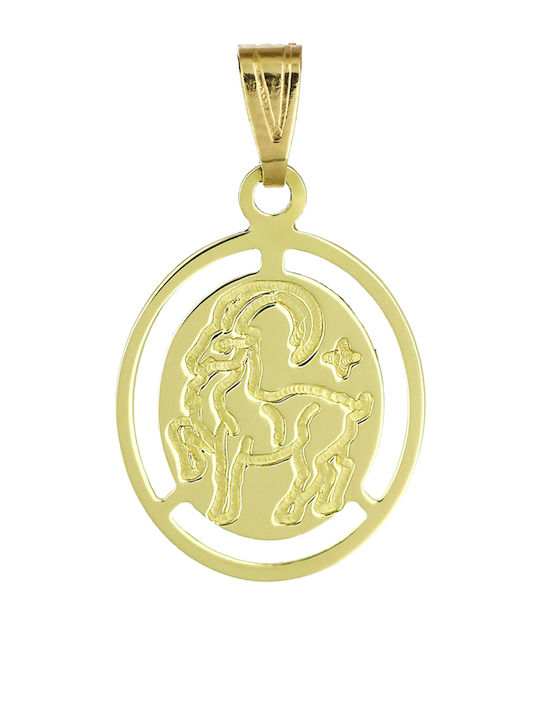 Kids Pendant Zodiac Sign in 9K Gold