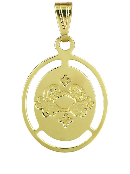 Kids Pendant Zodiac Sign in 9K Gold