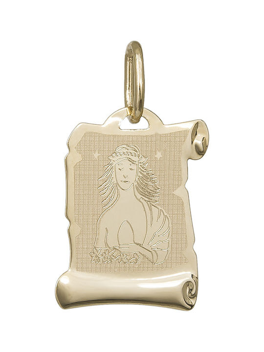 Kinder-Motive Tierkreiszeichen aus Gold 14K