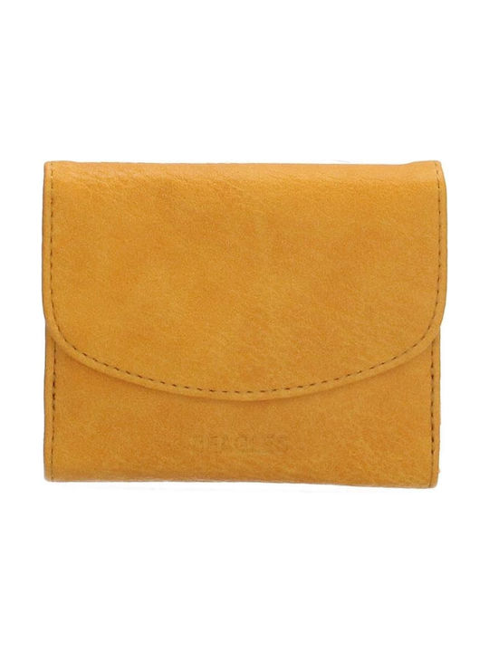 Rebelle Men's Leather Card Wallet Yellow