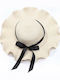 Babykids Frauen Rattangeflecht Hut Floppy Beige