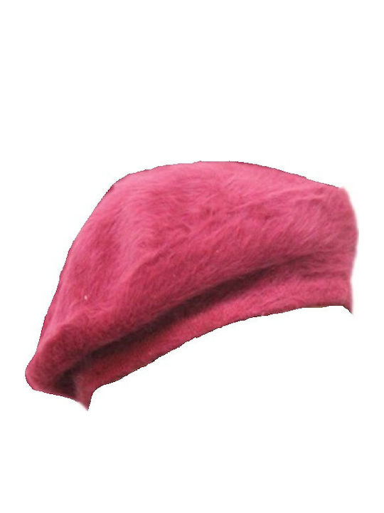 Tatu Moyo Furry Women's Beret Hat Pink
