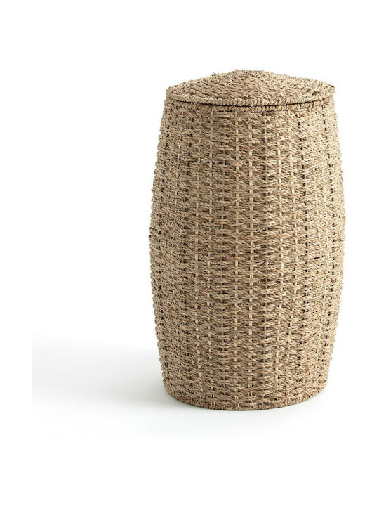 La Redoute Interieurs Korbweide Wäschekorb mit Deckel 33x38x65cm Beig