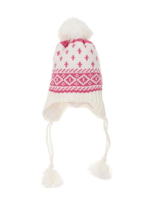 Kids Beanie Knitted Pink