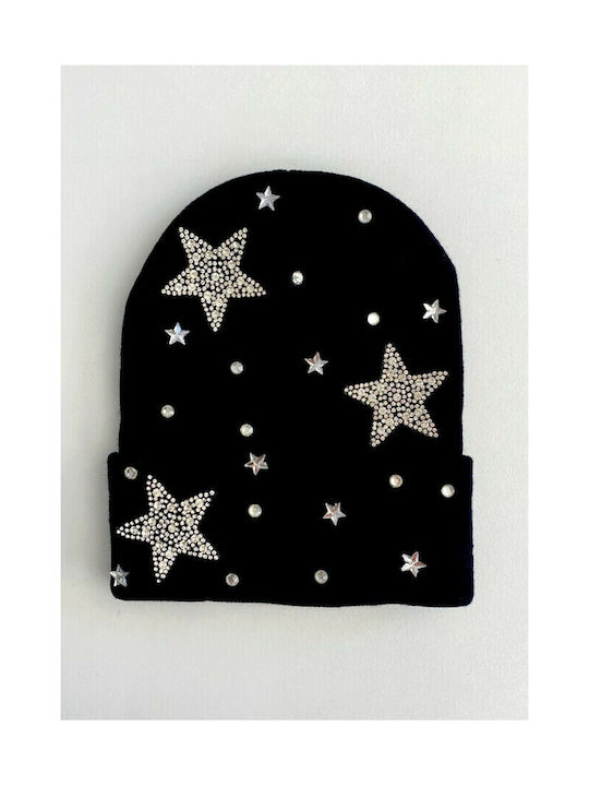 Kids Beanie Knitted Black