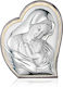 Valenti Silver Virgin Mary Holding the Infant Icon 27x32.5cm