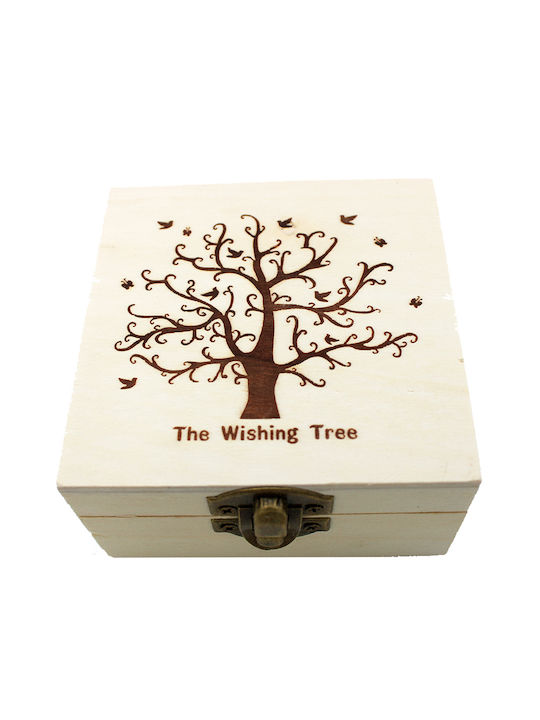 Wooden Decorative Box 10x10x5cm