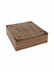 Wooden Decorative Box 19x19x8cm