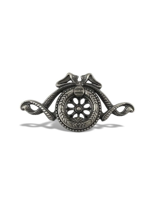 Pamar Antik Handgriff Möbelgriff aus Metallisch in Schwarz Farbe 104mm (Zentrenabstand 32mm) 152334 1Stück
