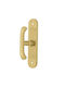 Finetto Verriegelung Fenstergriff mit Platte Gold 124-1089###NIK