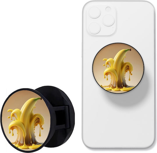 Phoneclub Pop Socket for Mobile Phone Grip Stant Ring Yellow
