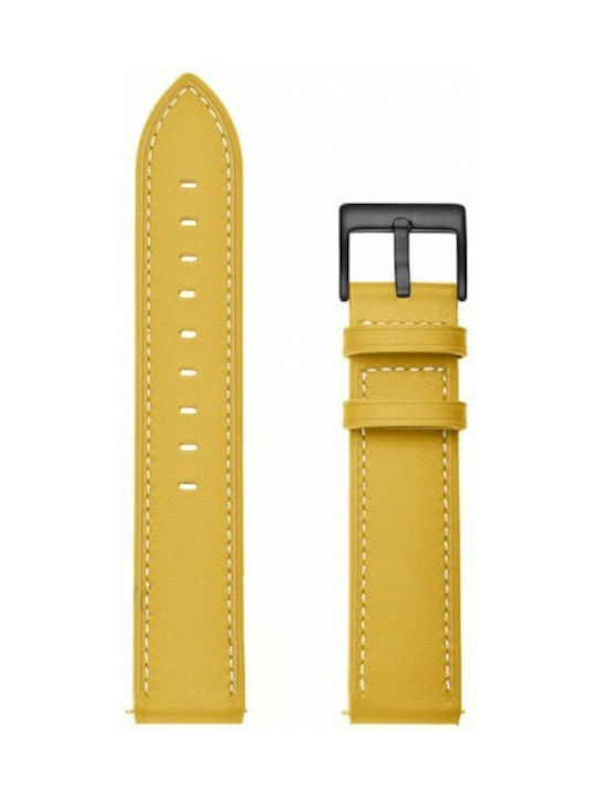 Каишка Жълт (Галакси Уотч 3 41 ммAmazfit GTR 42mm - Амазфит GTR 42мм)
