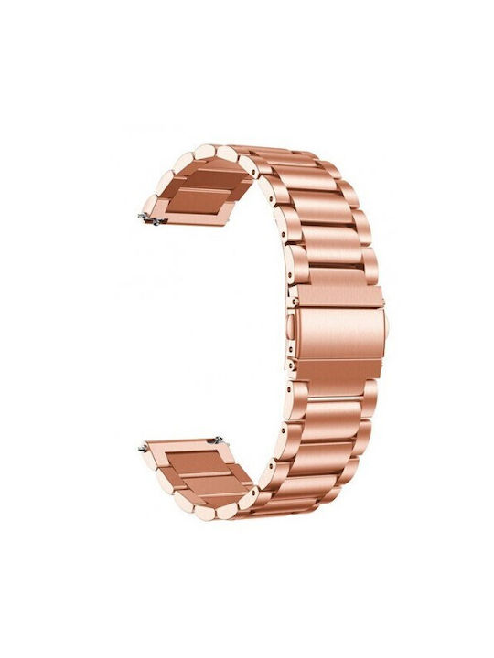 Galaxy Armband Rostfreier Stahl Rose Gold (Amazfit GTS 3)