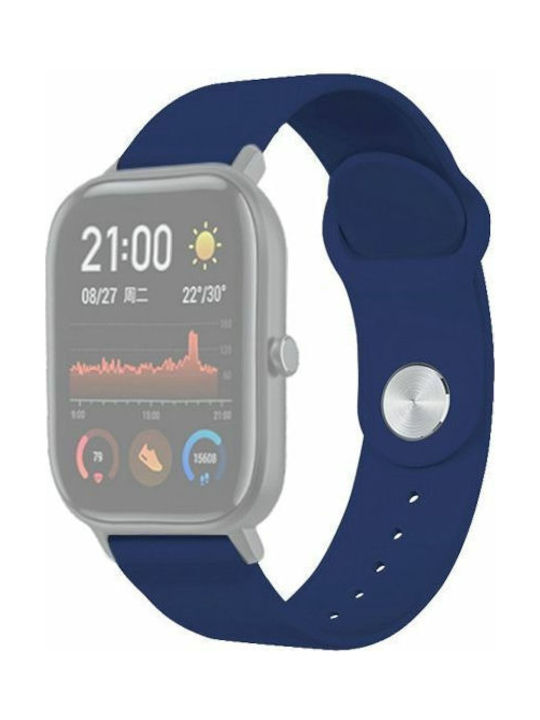 Каишка Силикон с Pin Син (Amazfit GTS)