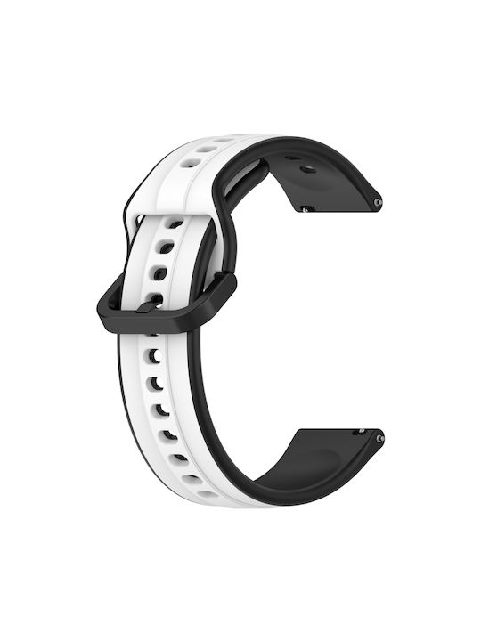 Dual-color Λουράκι Σιλικόνης Μαύρο (Amazfit Stratos 2s/3)