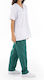 Women's Green Medical Pants Cotton and Polyester