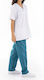Women's Petrol Blue Medical Pants Cotton and Polyester