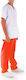 Men's Orange Medical Pants Cotton and Polyester
